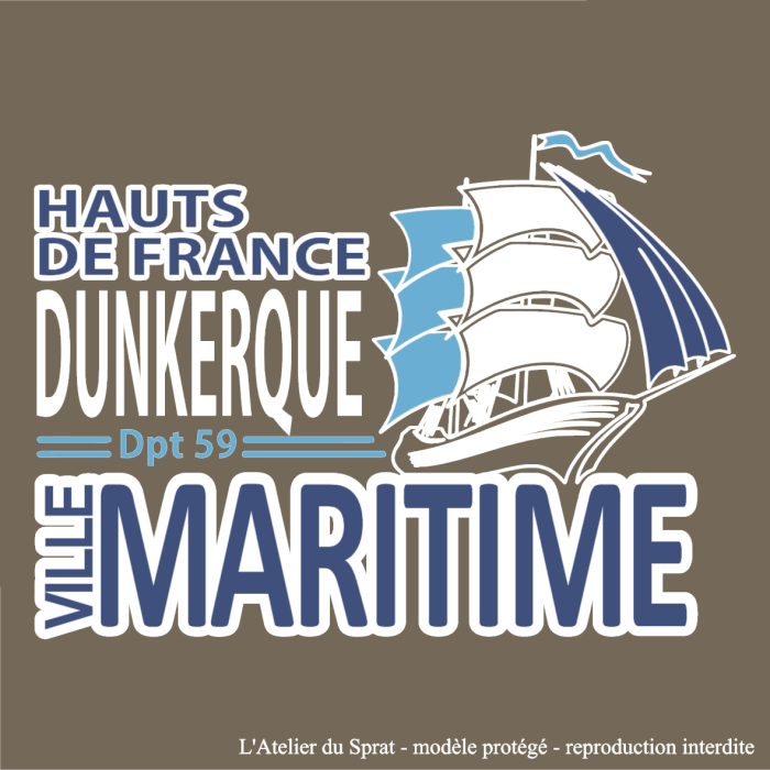 Tee-shirt homme "Ville maritime"