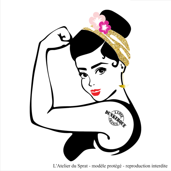 Tee-shirt Pin up dunkerquoise