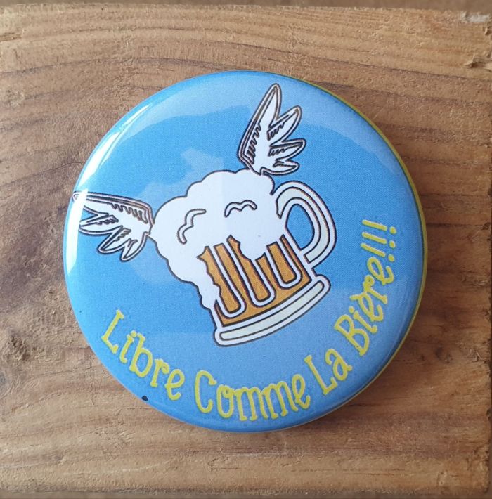 Badge libre comme la bière