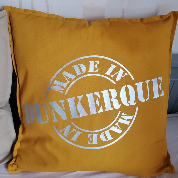 Coussin moutarde